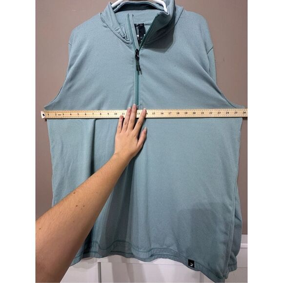 NWOT Glyder Striped 1/4 Zip Up Tahoe AirFlex Long Sleeve Shirt Men's XL - Picture 8 of 13